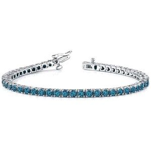 Blue CZ Tennis Bracelet